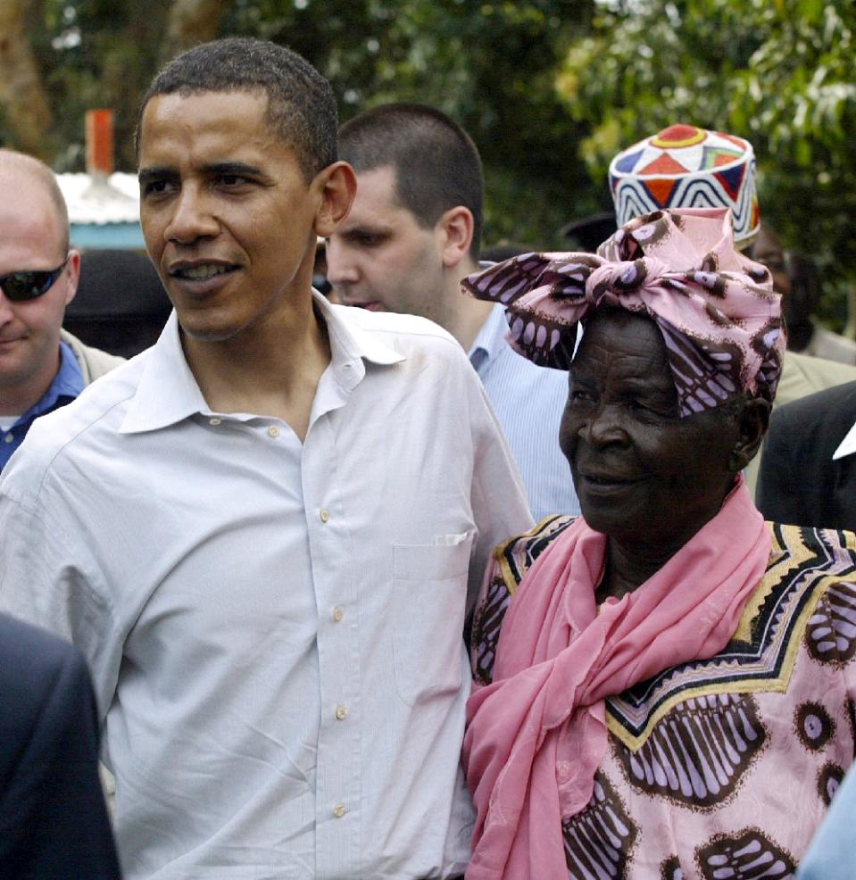 President Obama with Grandma