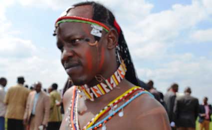 Jeff ole Kishau, a Maasai moran