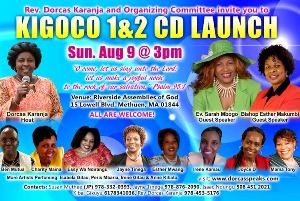 Pastor Dorcas Karanja to Launch Kigoco CD, AUG 9