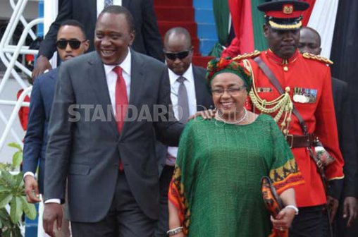 Uhuru and Margaret Kenyatta