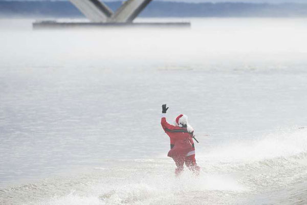 Santa at Potomac River