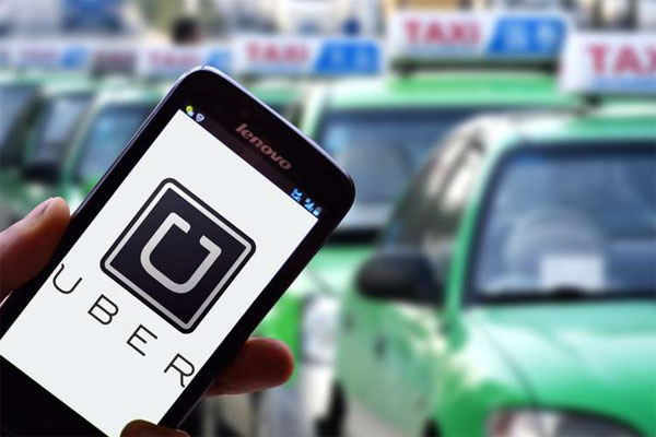 Mobile tax hailing app Uber
