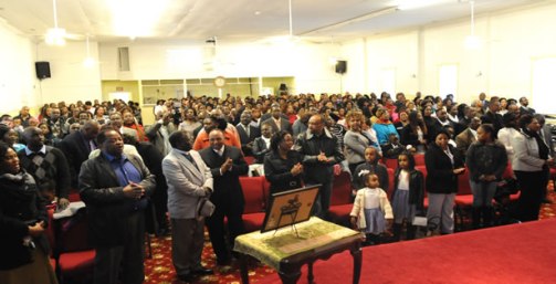 Kenyans in Lowell  at a funeral fundraiser