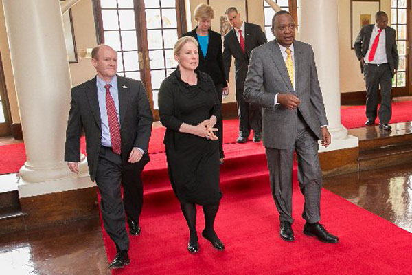Uhuru Kenyatta meets US officials
