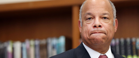 DHS Secretary, Jeh Jonnson speaking to media in New York City. Photo/Spencer Platt- Getty Images