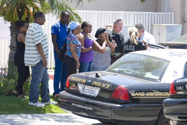 police in Anaheim, California