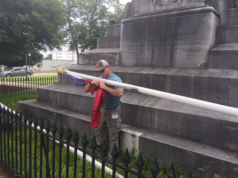 Confederate flag removed