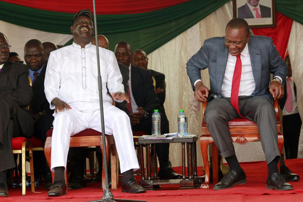 Uhuru Kenyatta and Raila Odinga