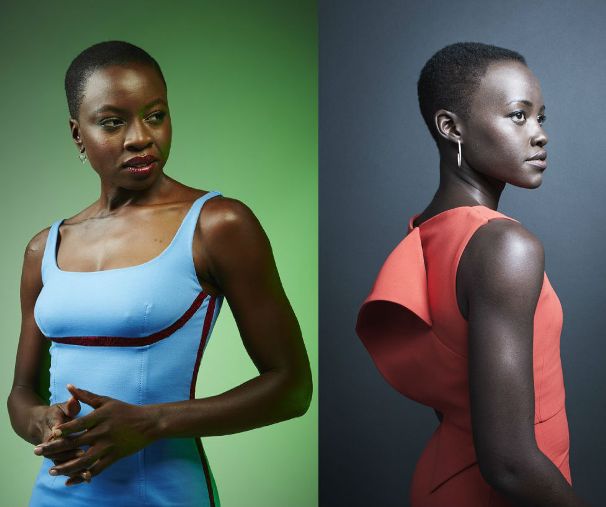 Lupita Nyong'o with Danai Gurira