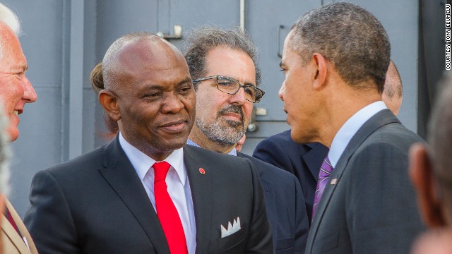 Tony Elumelu with Barack Obama