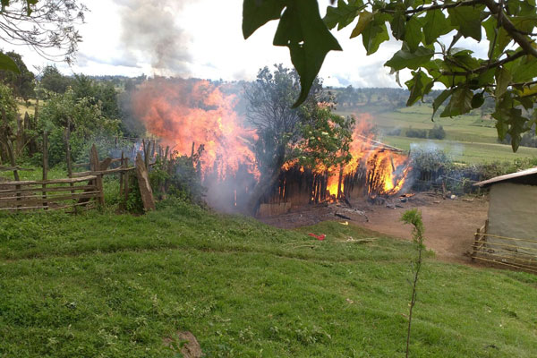 house torched in kenya