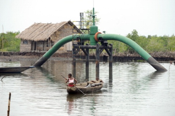 Oil pipeline in Nigeria