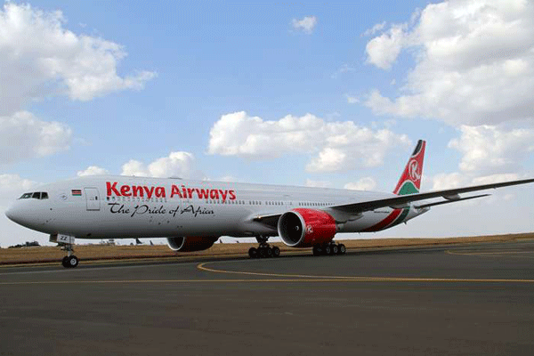 Kenya airways plane