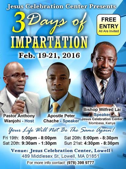 JCC Lowell 2 day Impartation event