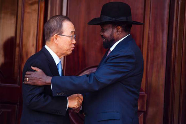 Ban Ki-moon, President Salva Kiir