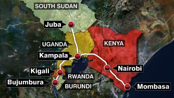 Kenya's SGR map