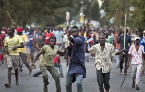 Kenyan protestors