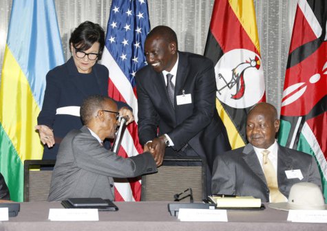 William Ruto, East African leaders woo US investors