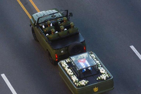 Ashes of Fidel Castro begin final journey across Cuba to his final resting place