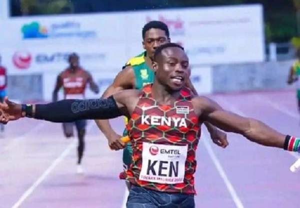 Omanyala qualifies for the 100m semis after coming third in heat 7 with 10.10 sec