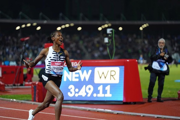 World record came as surprise, I was going for world lead, says Kipyegon