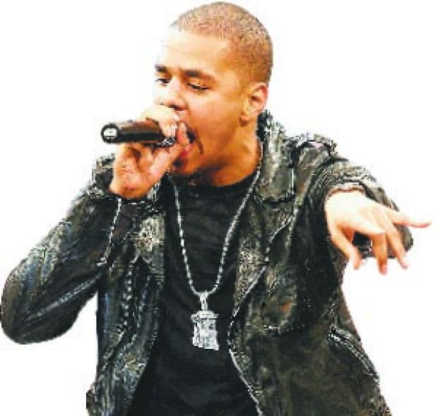 US singer J Cole performs at the BBA recently. He is one of the Western musicians who has sampled African classic content . PHOTO | COURTESY